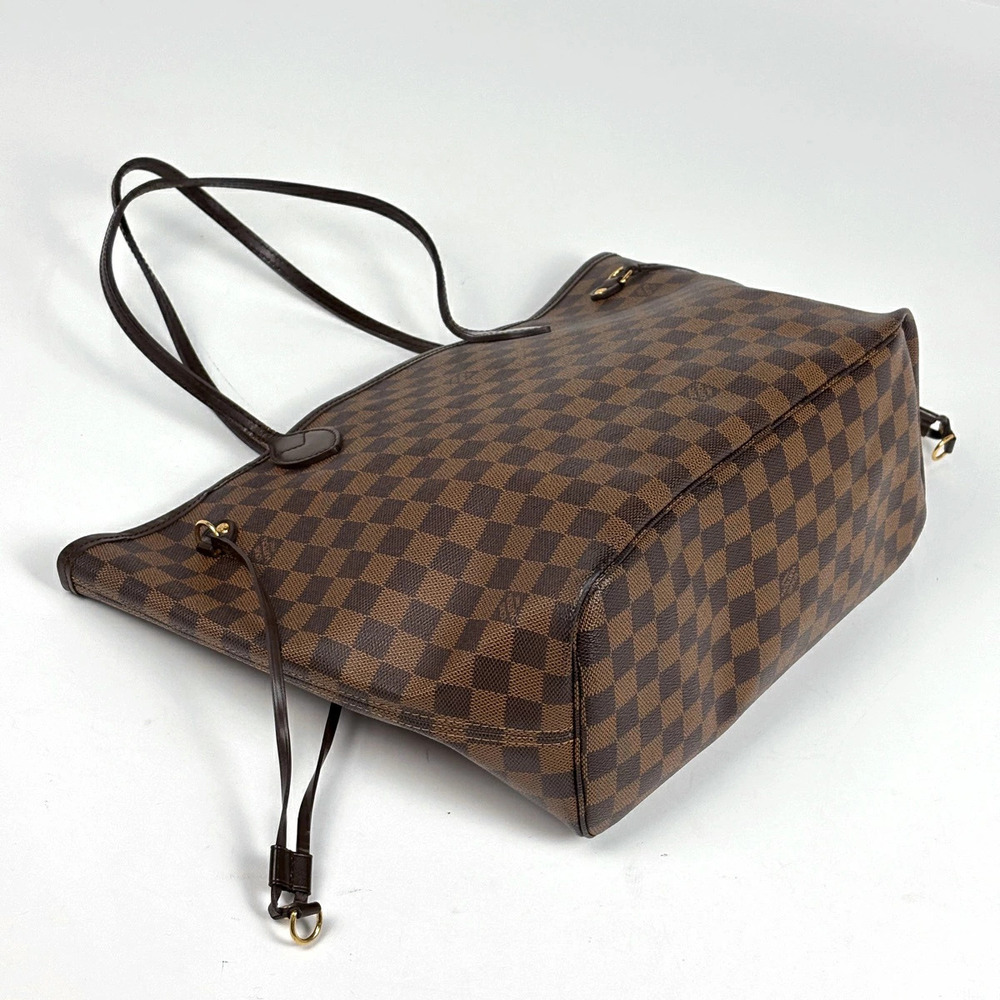 Louis Vuitton Neverfull Shoulder Bag Tote Damier Brown - Picture 2 of 7